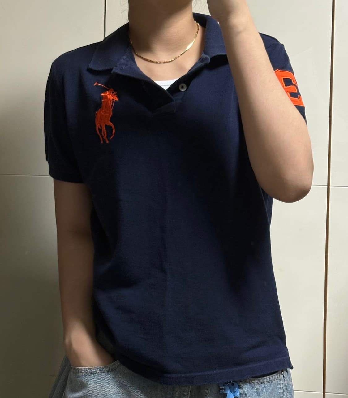 폴로 랄프로렌 빅포니 딥 네이비  카라티 상품이미지1