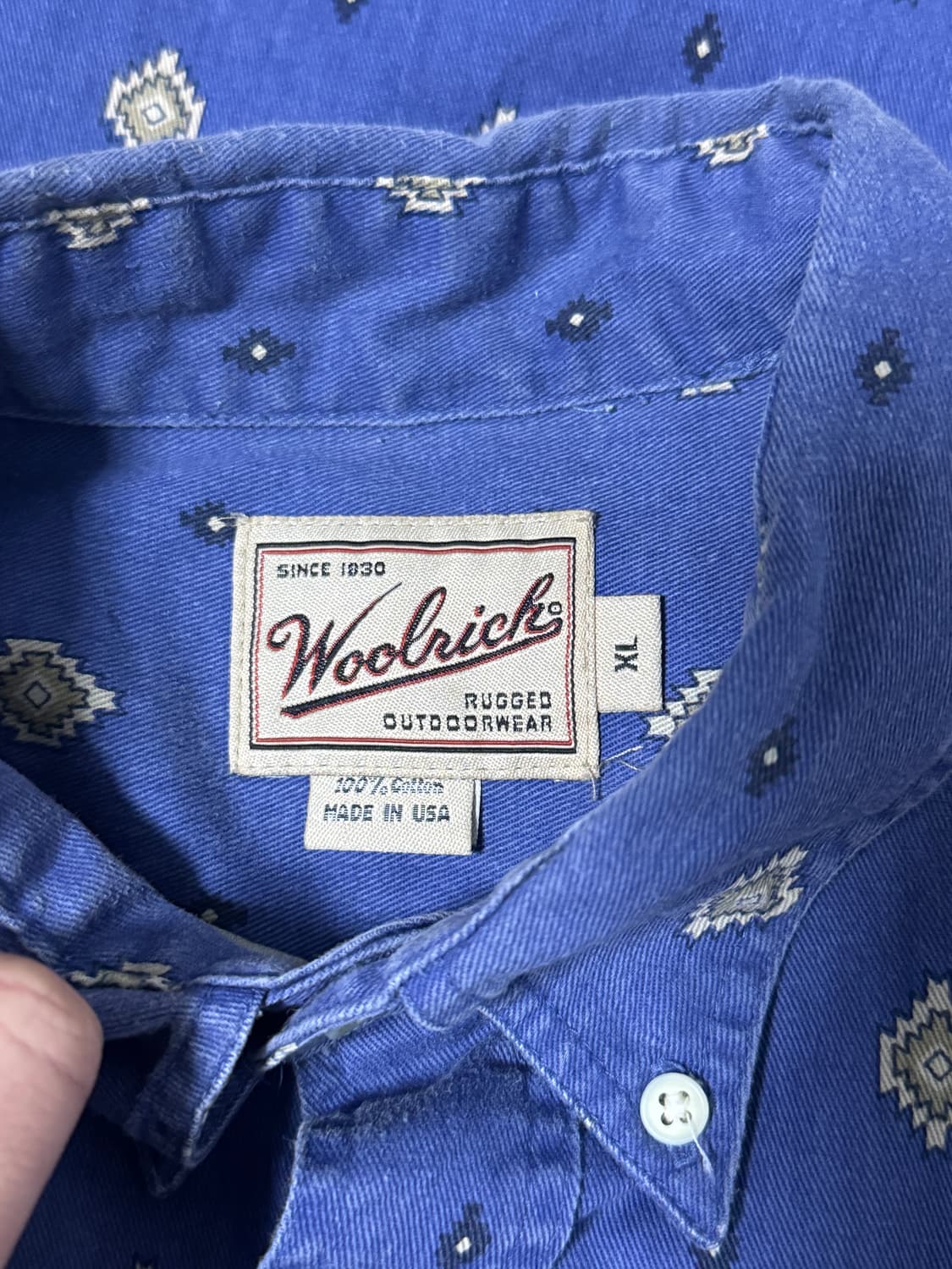 90s usa 울리치 네이티브 패턴 셔츠 상품이미지4