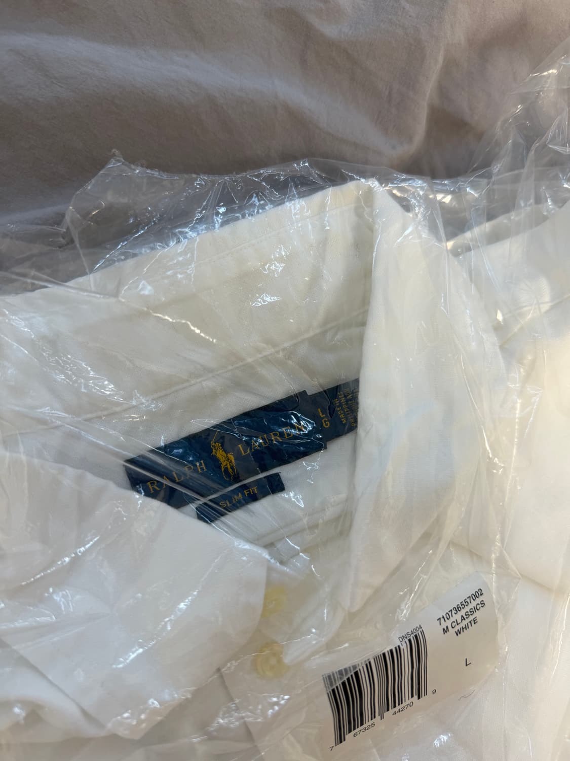 폴로 랄프로렌 옥스포드 셔츠 화이트 슬림핏 L 새제품 상품이미지2