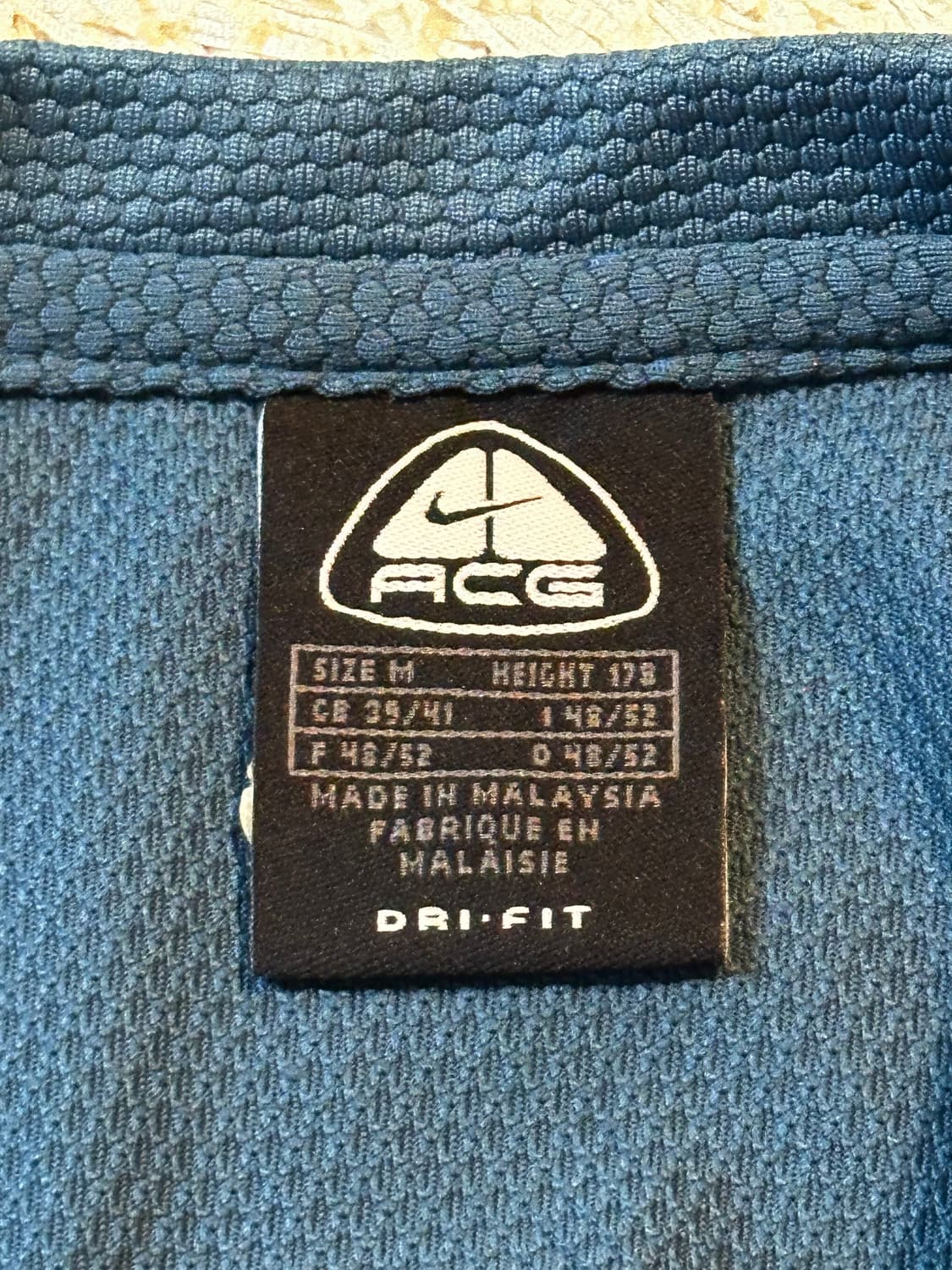 00's 나이키 ACG 올드스쿨 스몰로고 기능성 와플 긴팔 티셔츠 상품이미지6