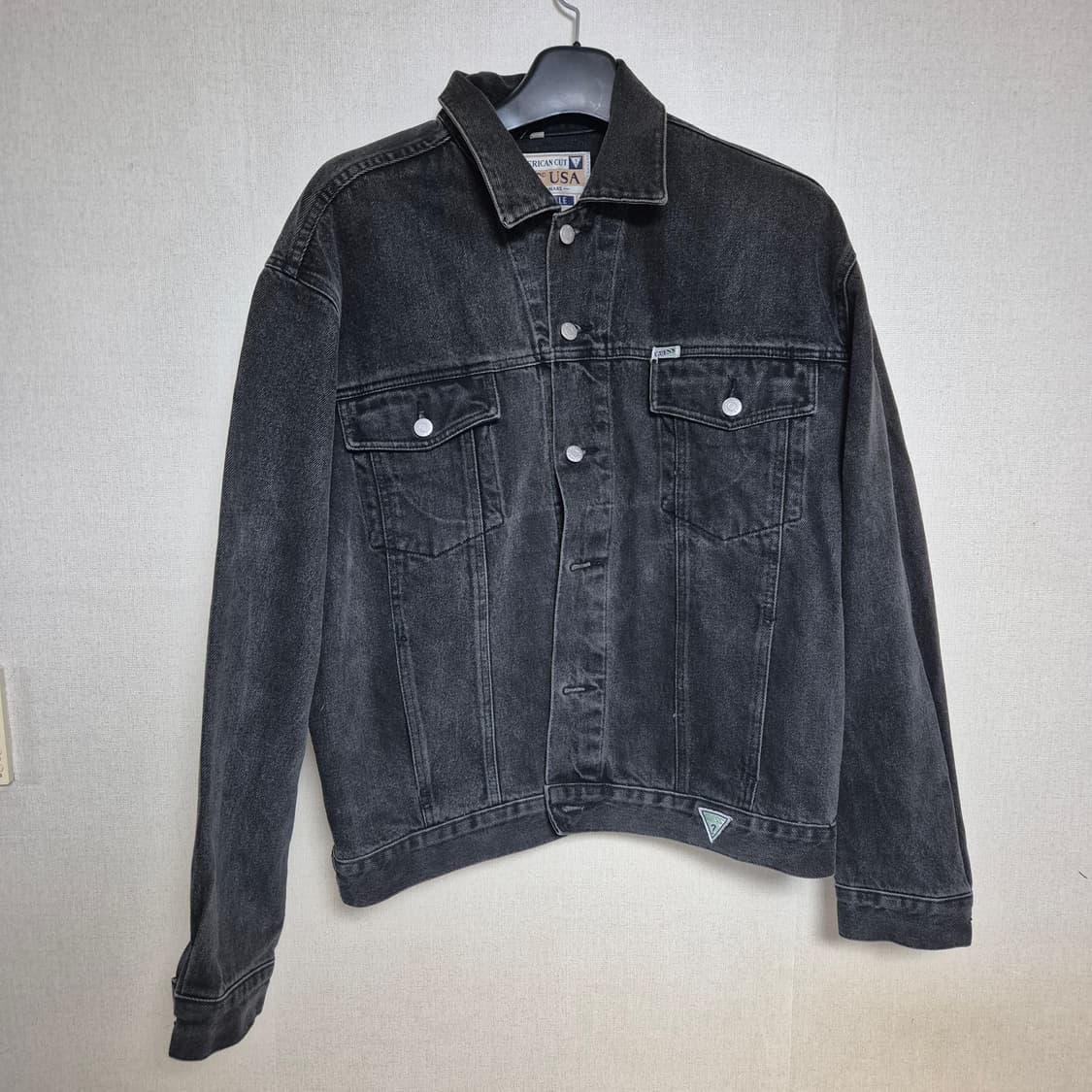90's Guess 게스 흑청 데님자켓 상품이미지1