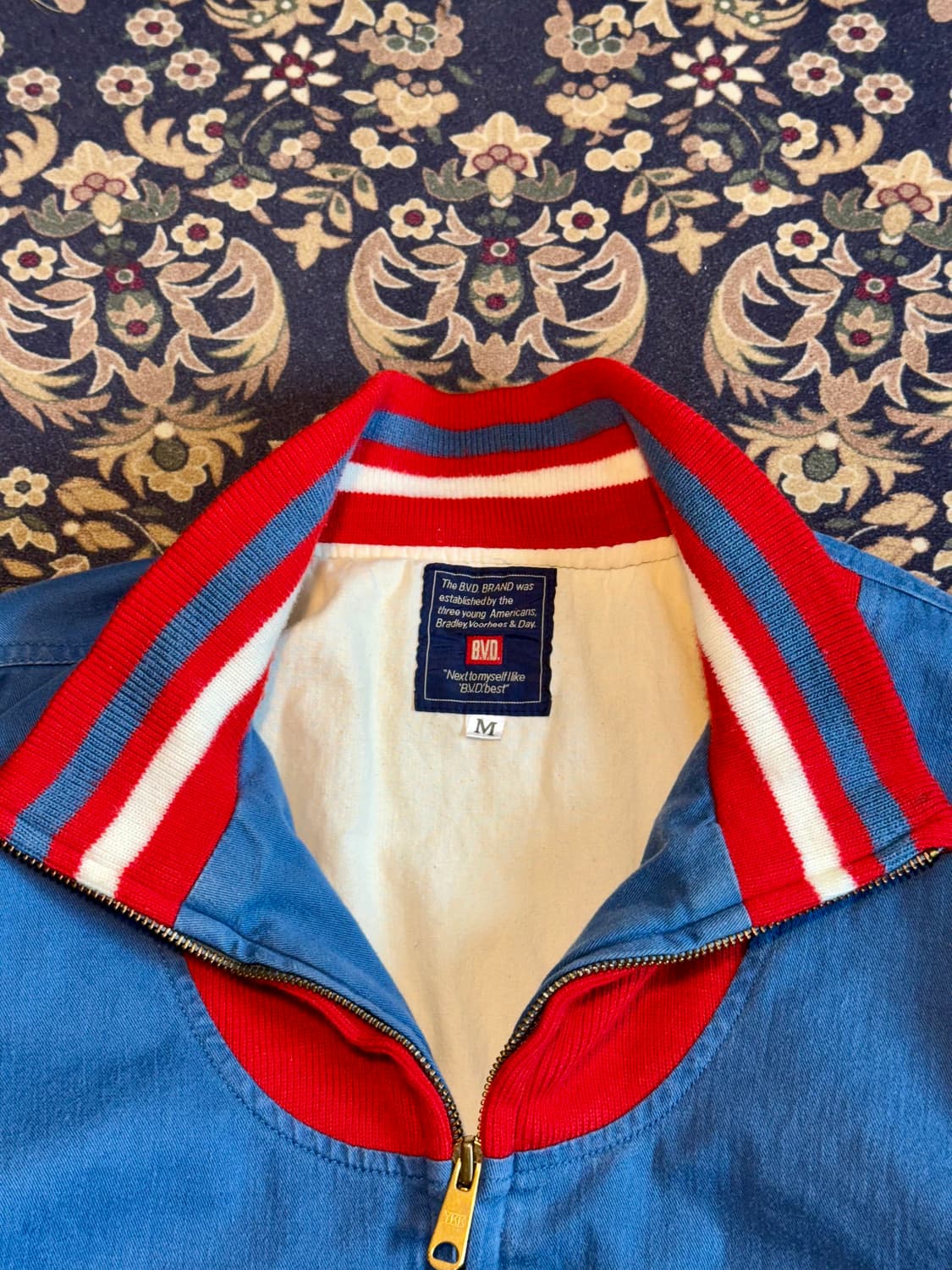 빈티지 BVD 봄버 블루종 자켓 상품이미지2