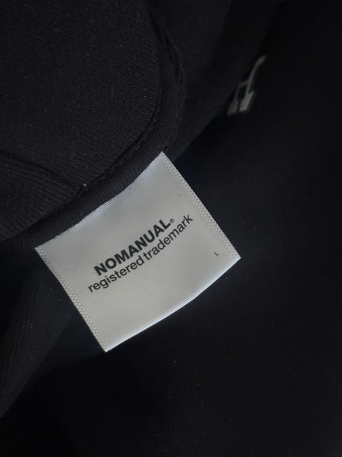 노메뉴얼 로고 후드티 L 상품이미지4