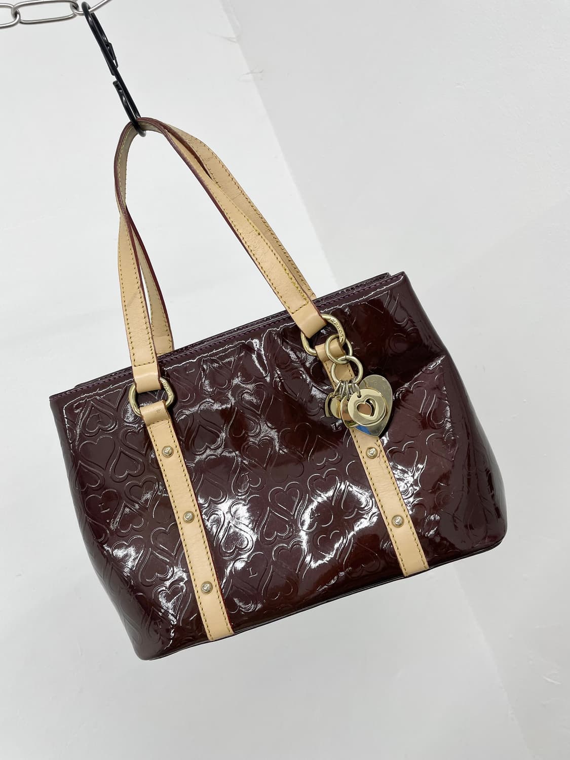 러브캣 하트 페이던트 키링 숄더백🍩 상품이미지6