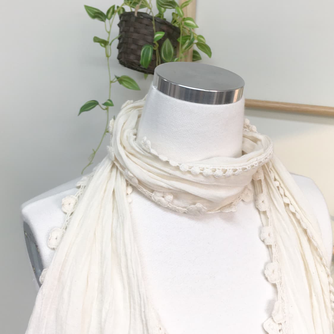 JPN/ 얇은스카프 모리걸스카프 오리엔탈스카프 레이스스카프  상품이미지3