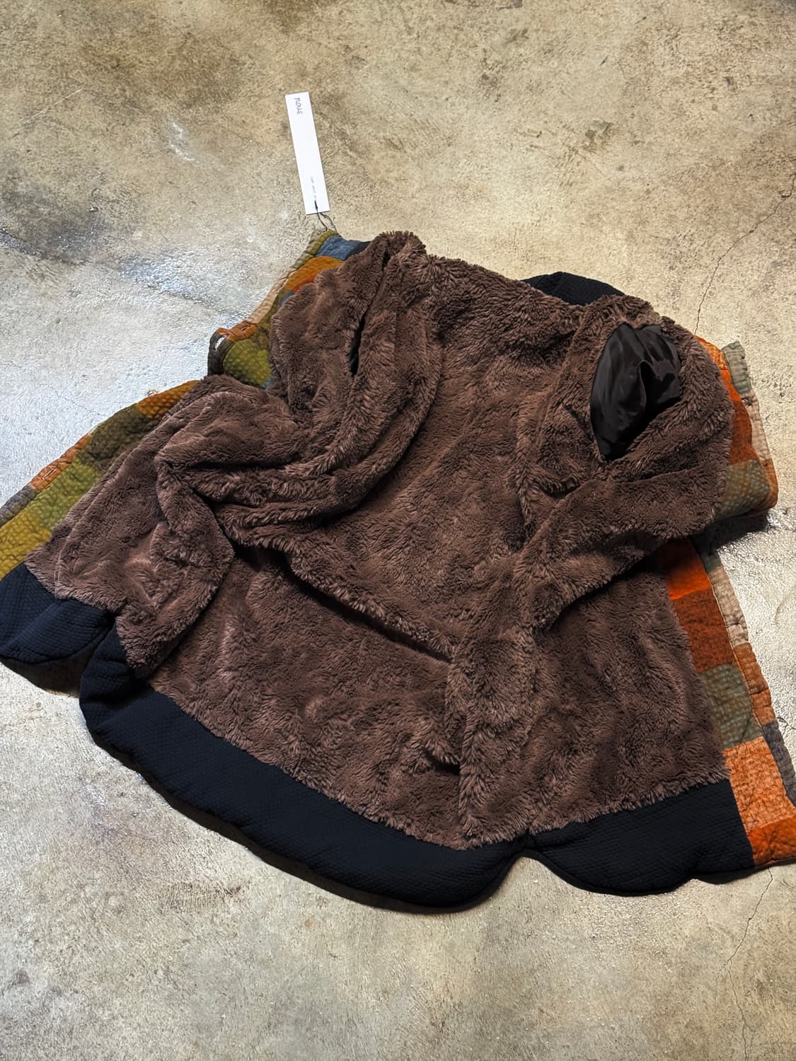 44-66 ) JPN Color Panel Boa Coat 상품이미지9