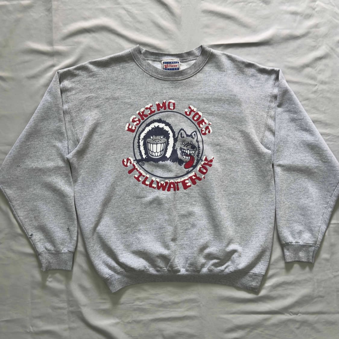 90s 헤인즈 에스키모 조 스웻셔츠 USA 상품이미지1