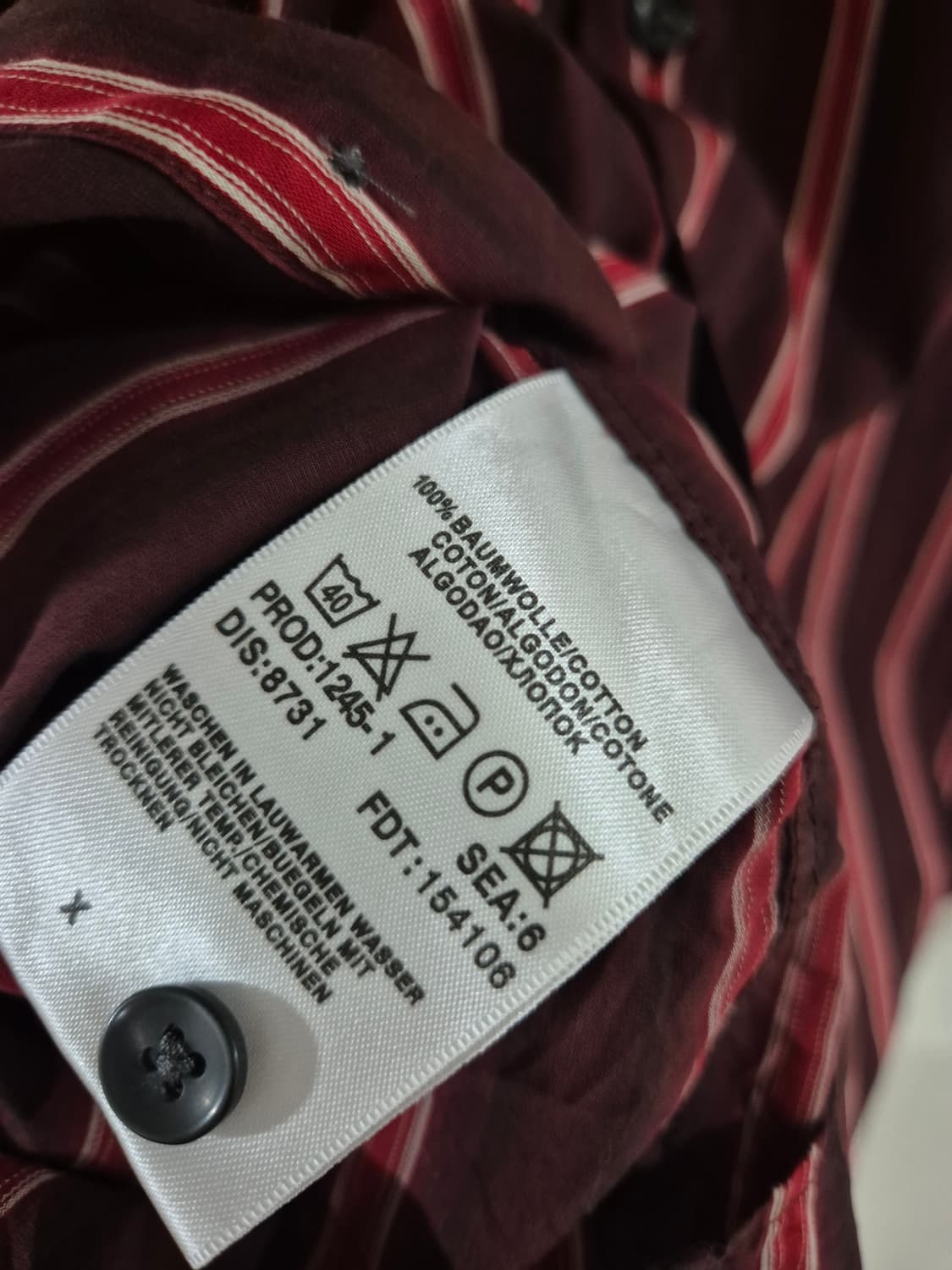 [해외M]휴고보스 스트라이프 셔츠 긴팔 상품이미지5