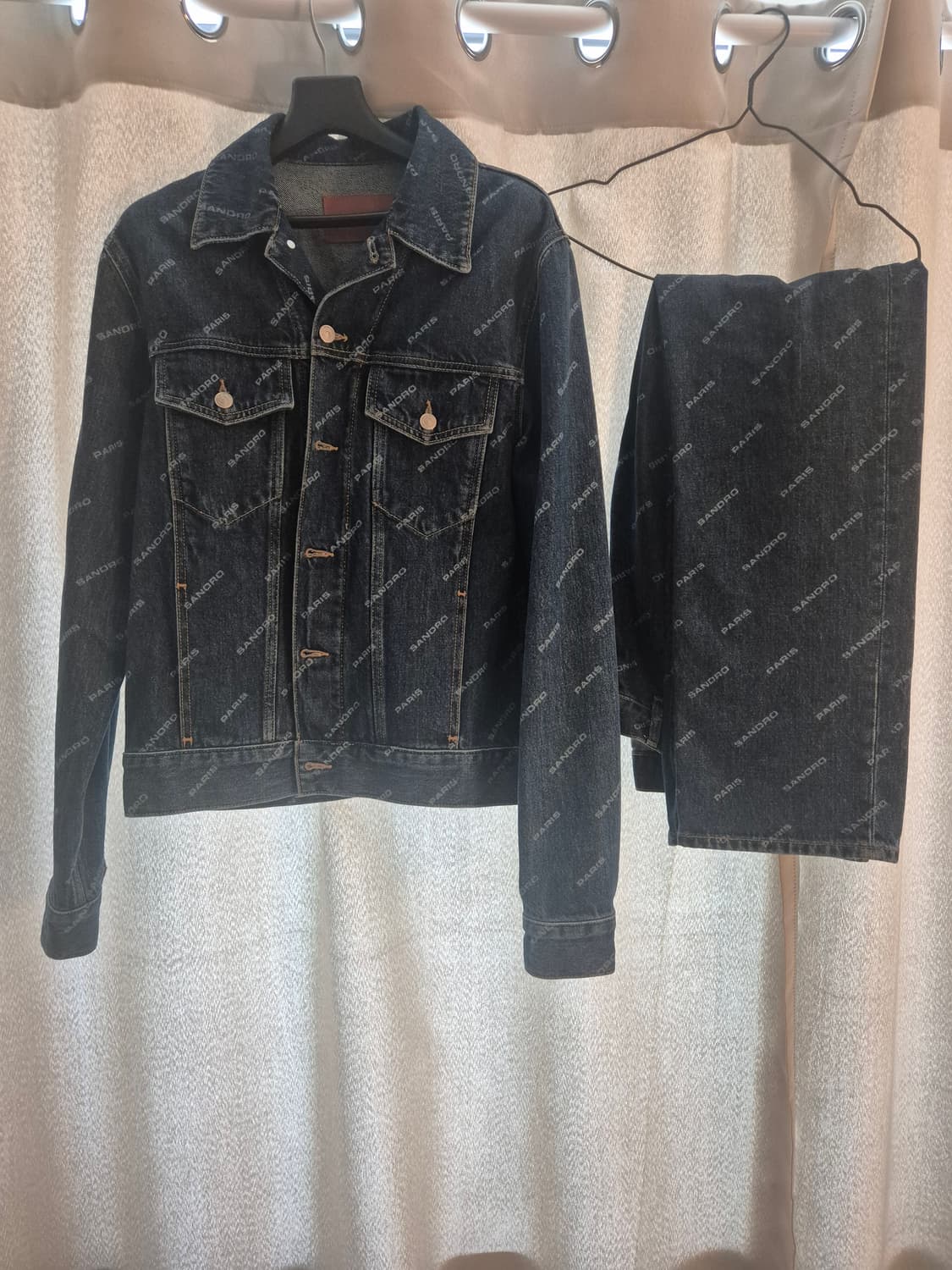 산드로옴므 청자켓 셋업 판매 상품이미지2