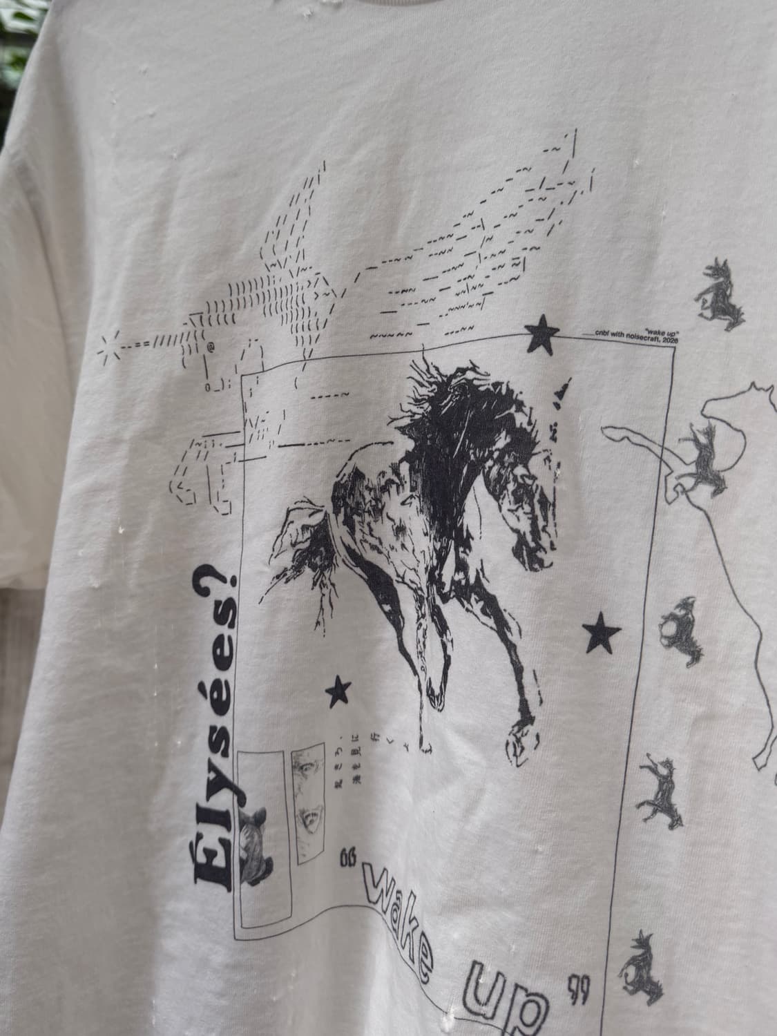“Wake up” Worn-out Halfsleeve Tee 상품이미지2