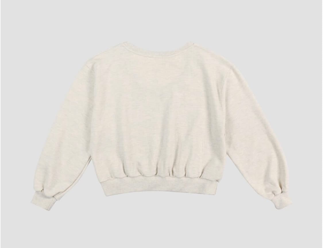 falt 폴트 유넥 크롭 스웻셔트 맨투맨 오트밀 상품이미지2