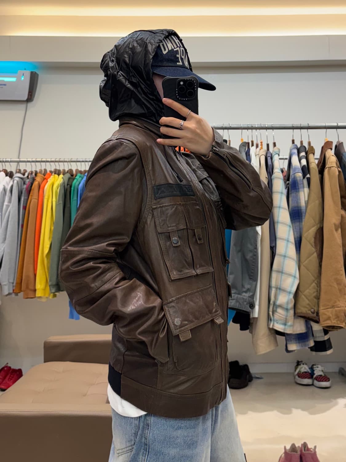 솔리드 옴므 멀티 포켓 레더자켓 상품이미지9