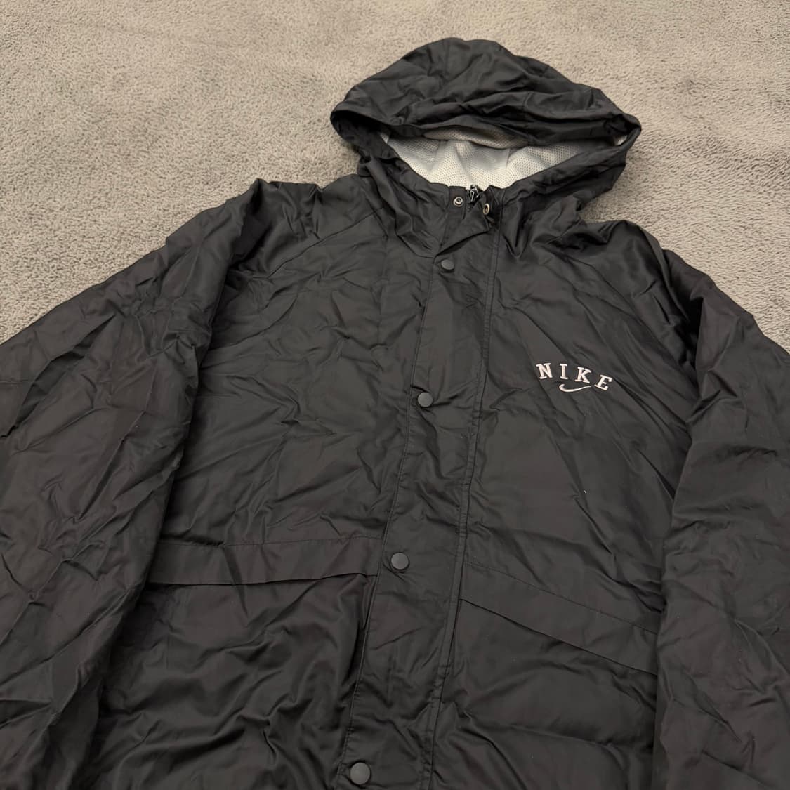 [ 정품/95 ] 90s 나이키 올드스쿨 빅로고 바람막이 자켓 상품이미지1