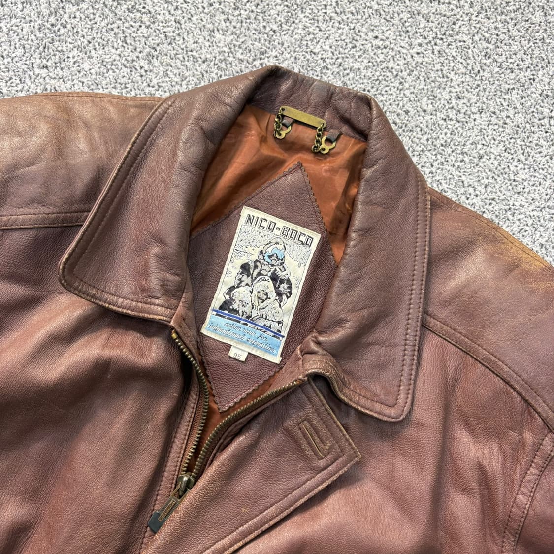 95 빈티지 남성 양가죽 자켓 봄버 자켓 0330J 상품이미지2