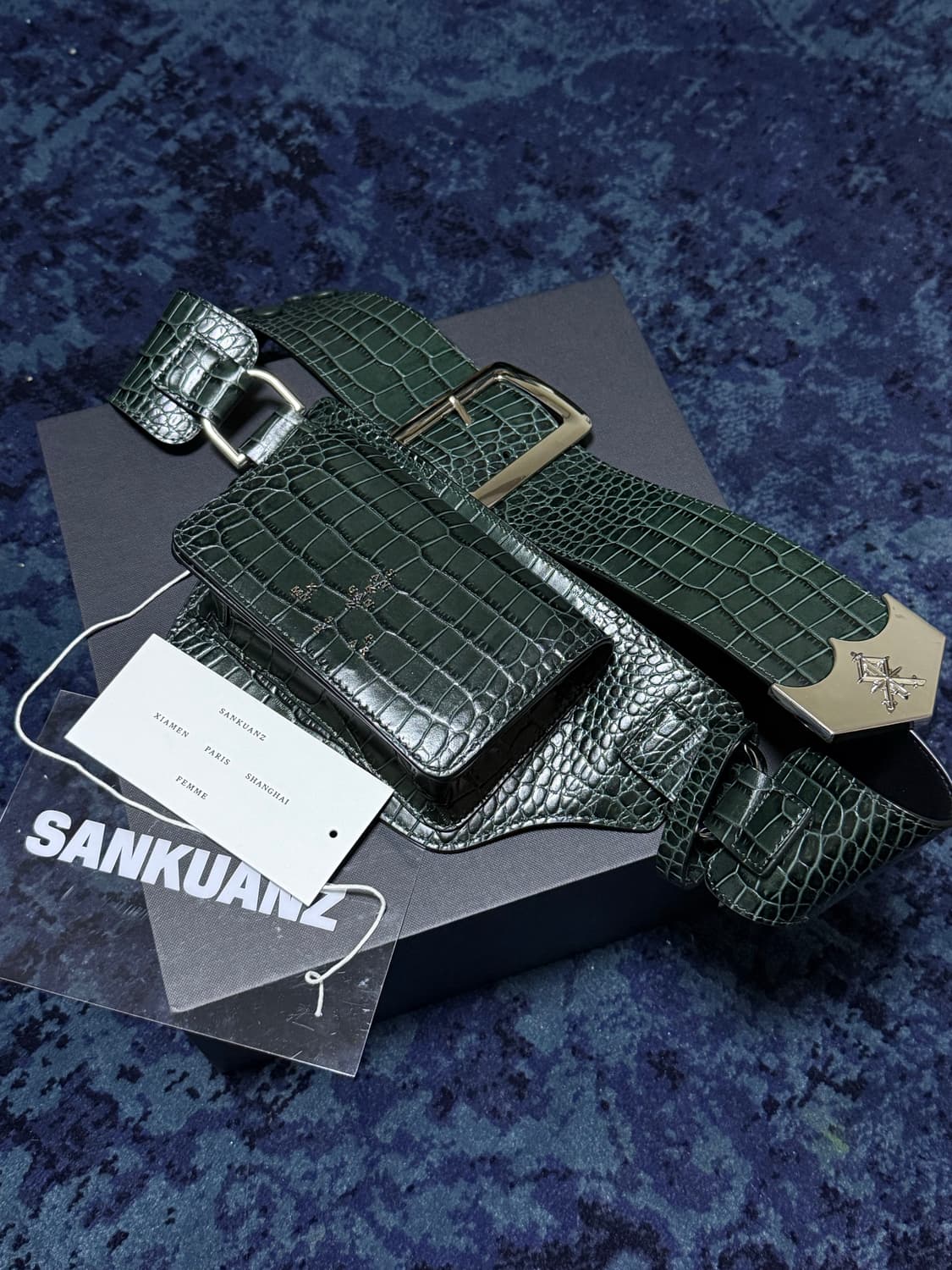 [OS]SANKUANZ 웨이스트벨트 다크그린 상품이미지6