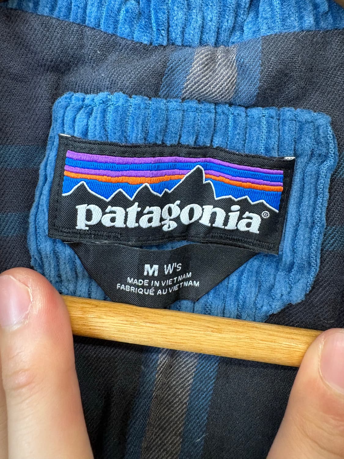 파타고니아 코듀로이 다운 자켓 웨이비 블루 상품이미지8