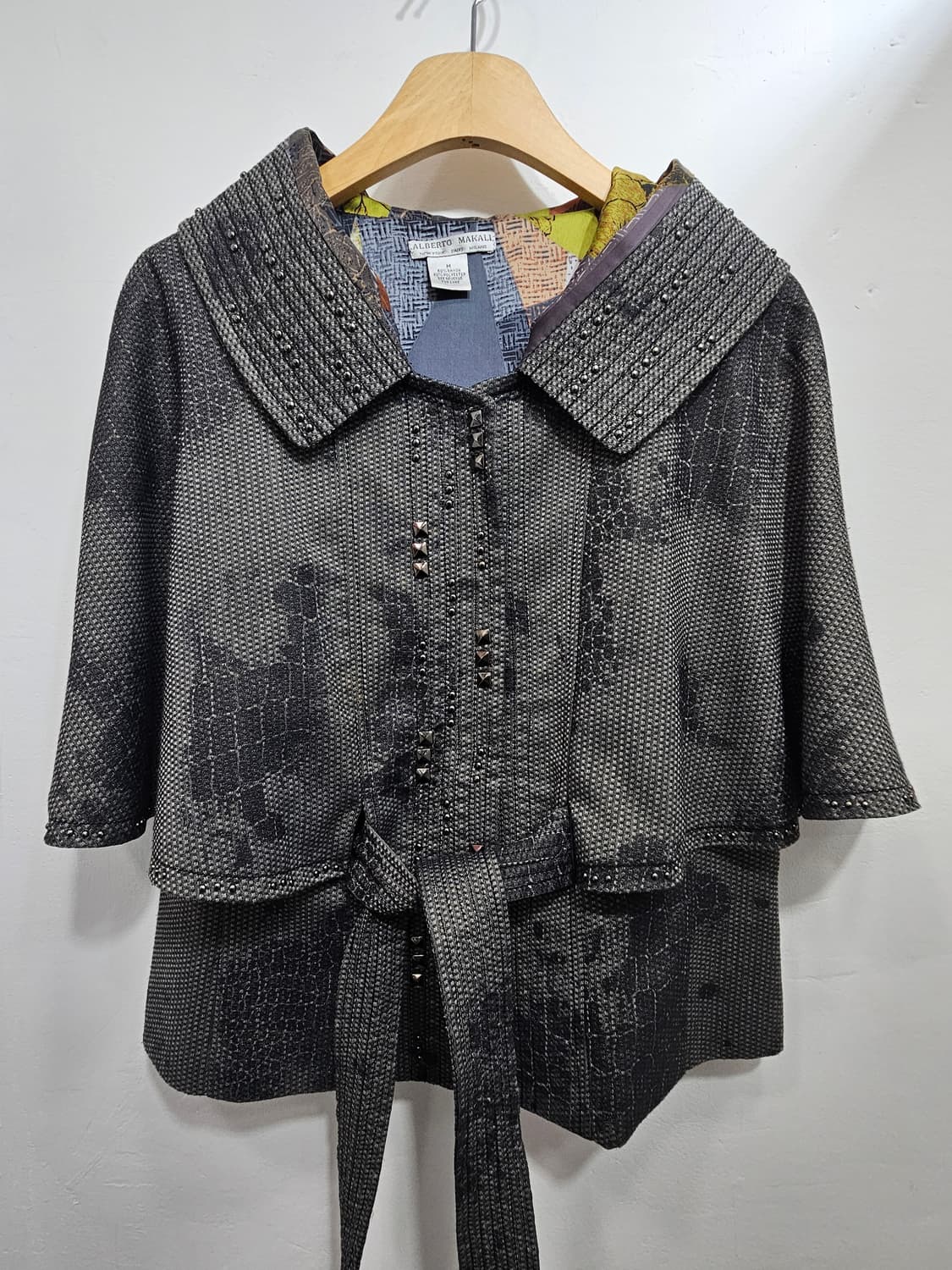 알베르토 마칼리(Alberto Makali) 디자이너 망토 자켓 상품이미지5