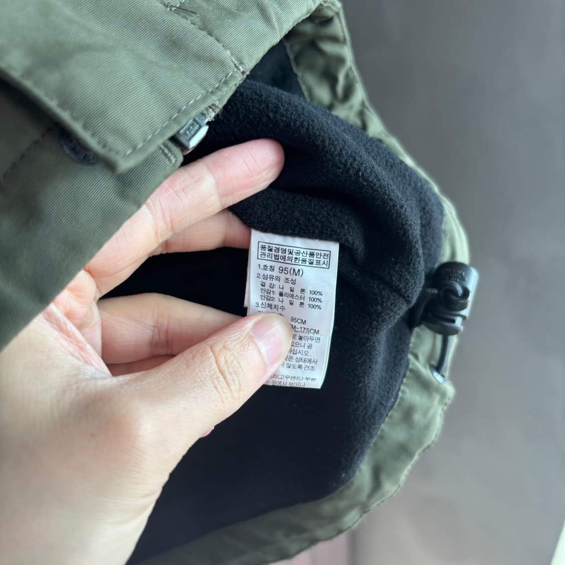 노스페이스 화이트라벨 바람막이 자켓 카키 상품이미지3