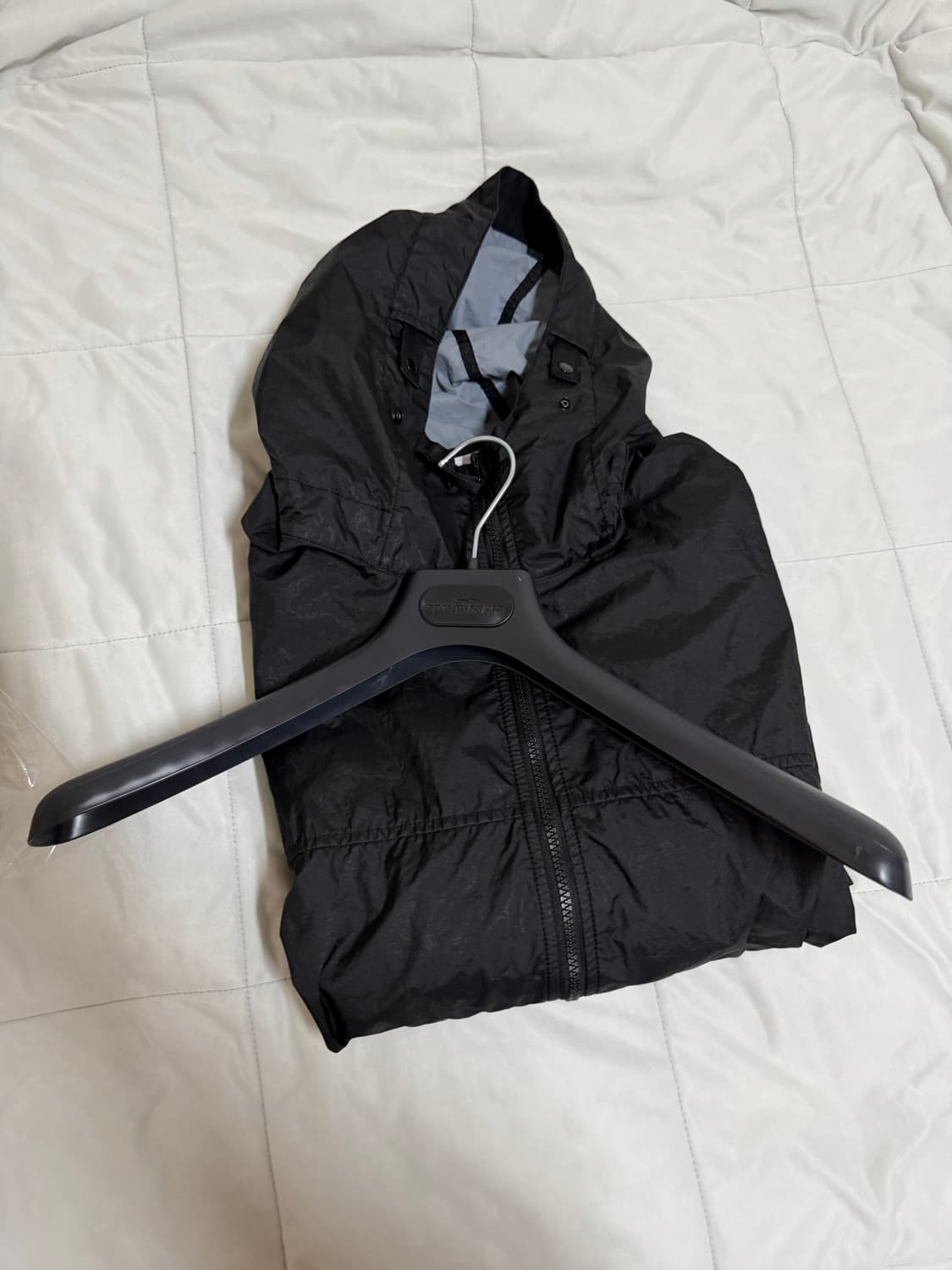 L] 스톤아일랜드 26ss 멤브라나 후드 자켓 블랙 3L TC 상품이미지8