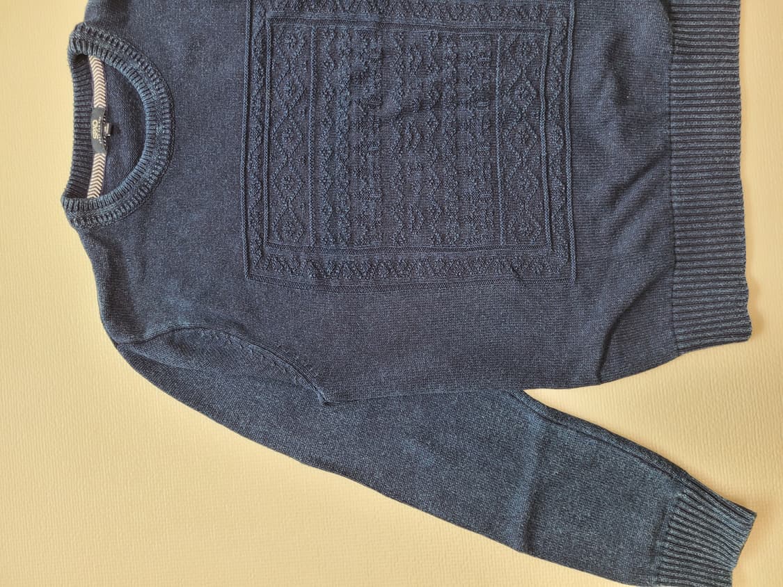 스파오 SPAO 남자 워싱 니트 105 인디고 상품이미지2