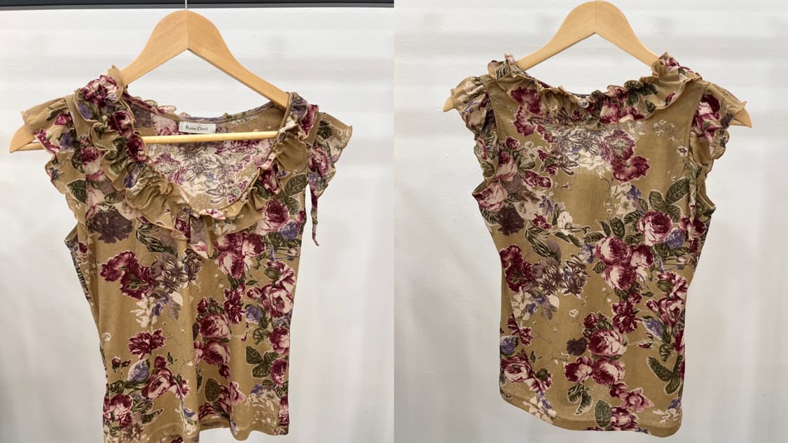 floral frill blouse 상품이미지6