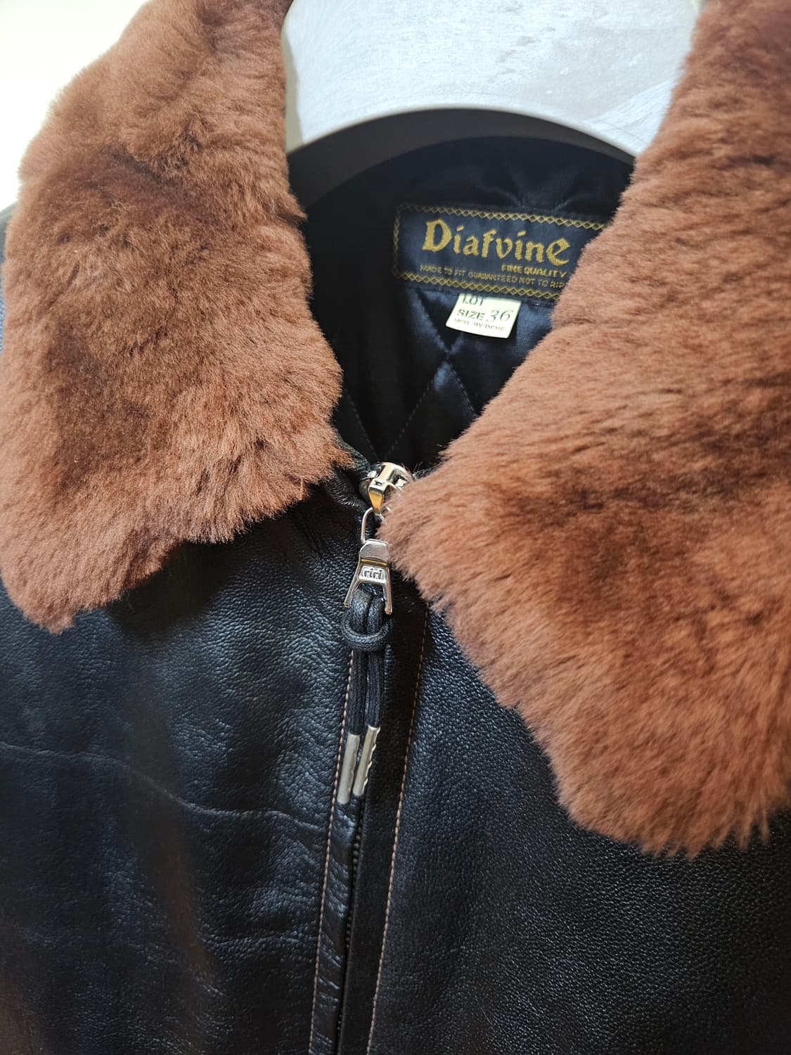 95 M) 디아프바인 G-1 염소가죽 고트스킨 자켓 A-2 상품이미지3