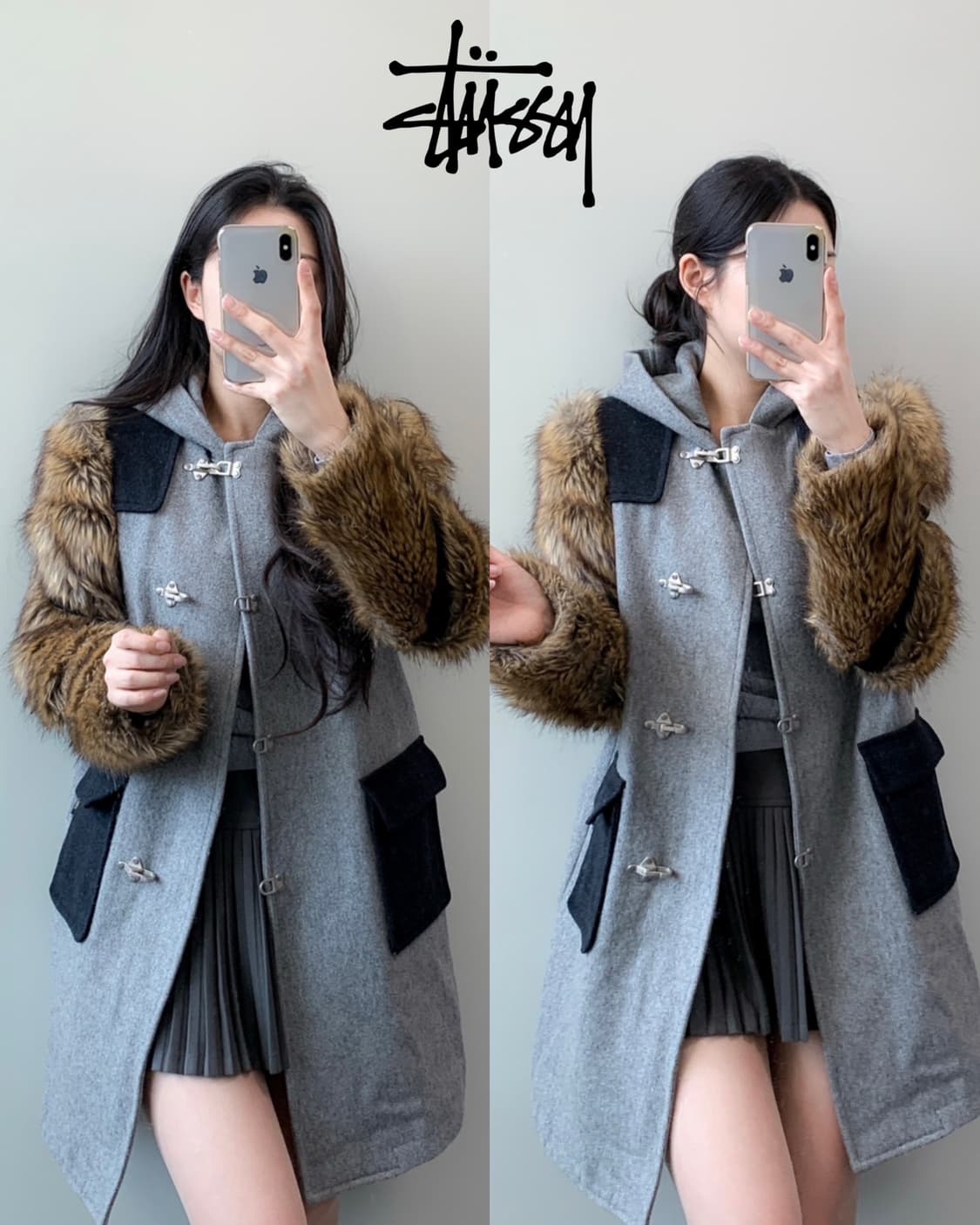 스투시 파이어맨 퍼 코트  상품이미지1