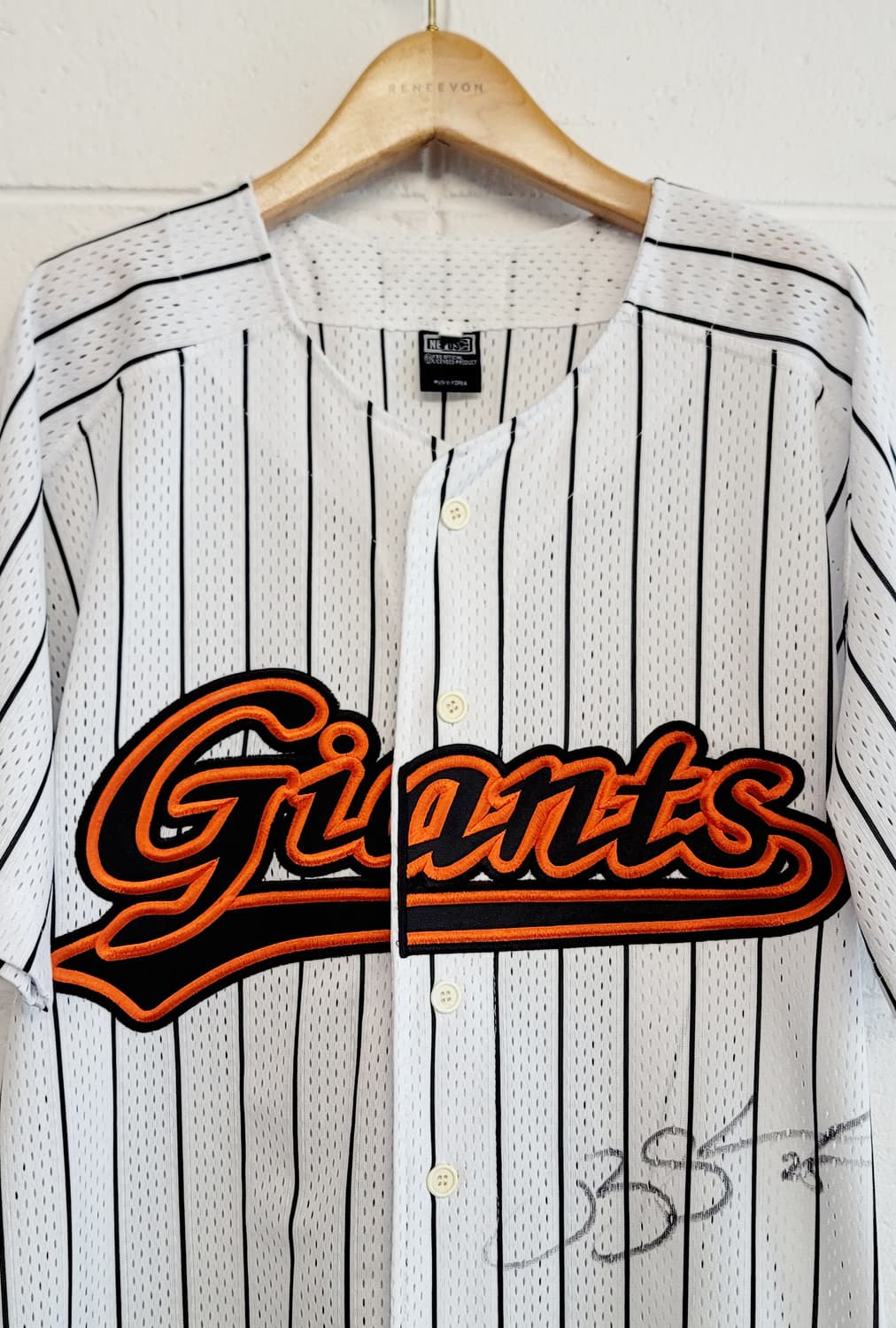 [105~슬림110] 네포스 롯데자이언츠 올드 홈 싸인 유니폼 판매 상품이미지3