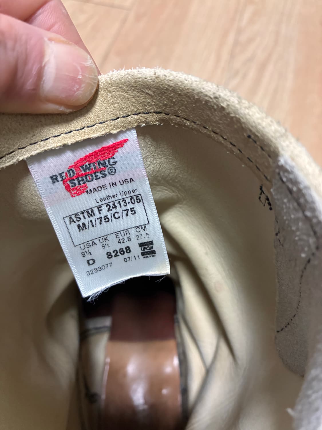 9.5D)레드윙 8268 러프아웃 엔지니어부츠 상품이미지5