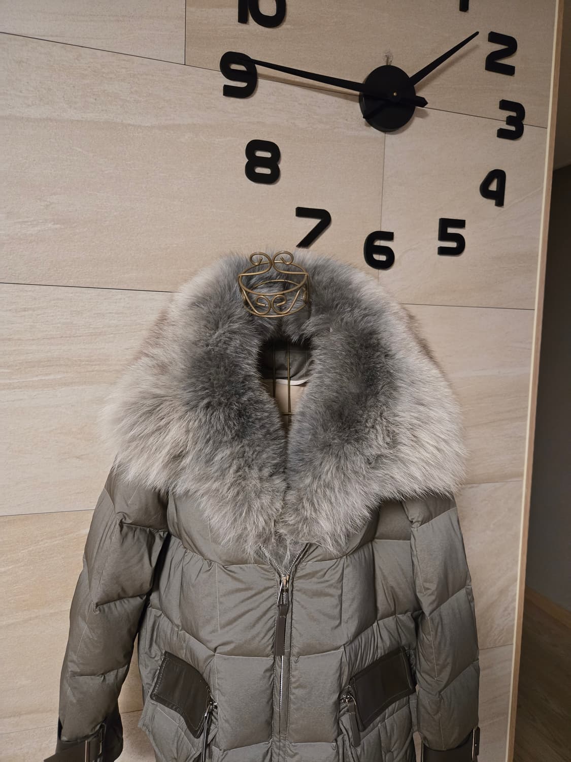 [F] 폭스퍼 퀼팅 덕다운 패딩 상품이미지3