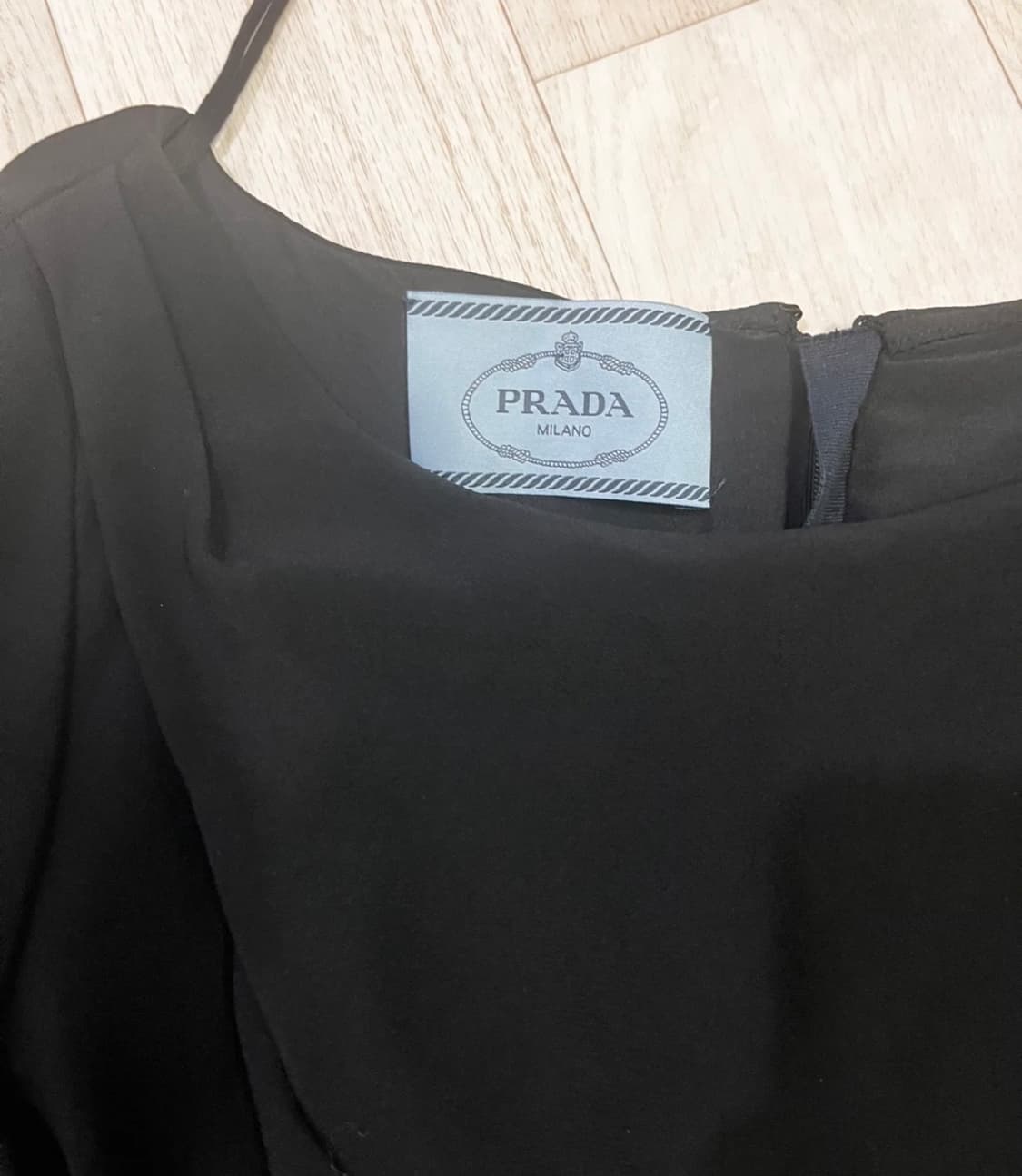 PRADA 블랙 셔링 원피스 정품 55 상품이미지2
