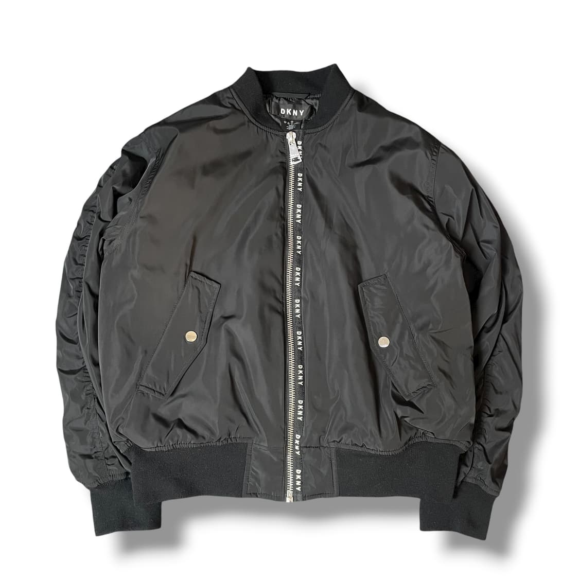 DKNY 블랙 항공 점퍼 XS 상품이미지1