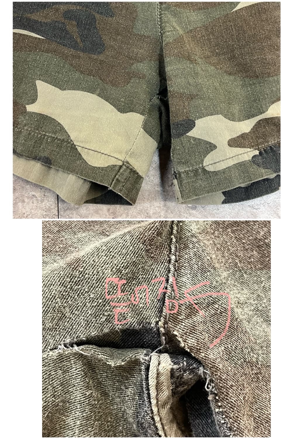 빈티지 카모 카고 숏팬츠 M #csz3511 상품이미지7