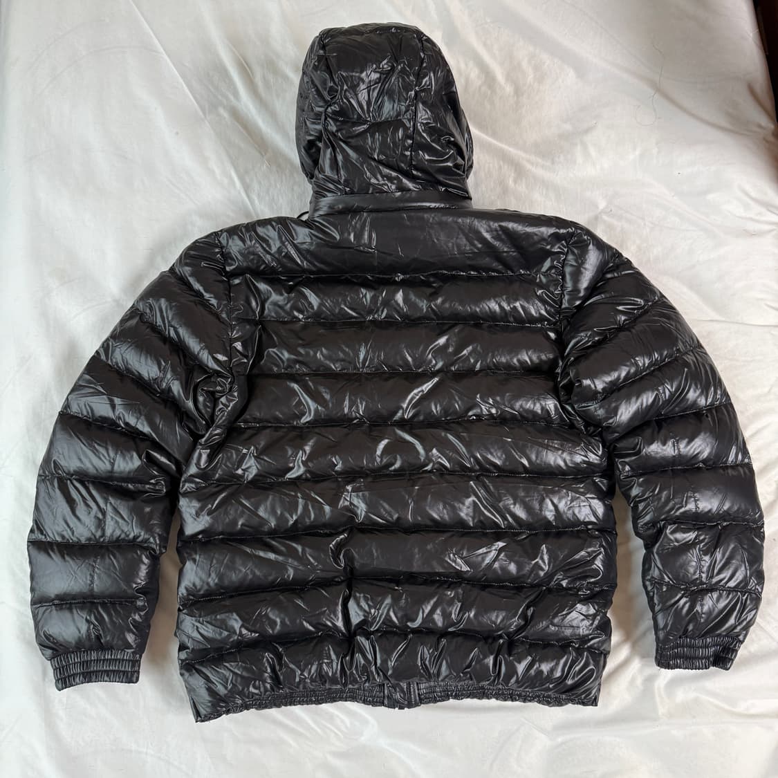 아디다스 실버 글로시 로고 구스다운 경량패딩 L 상품이미지7