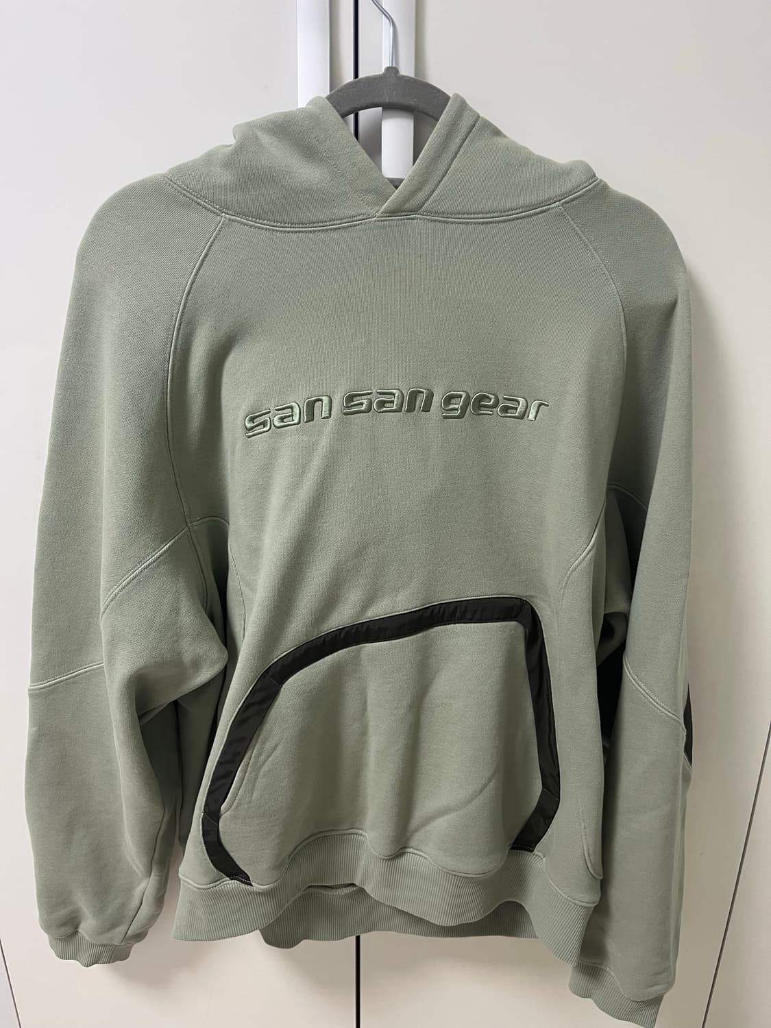 산산기어 나일론 포켓 후디 라이트 그린 상품이미지2