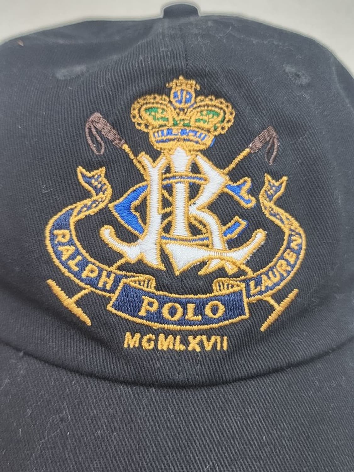 RALPH LAUREN 와펜자수 블랙볼캡 상품이미지4
