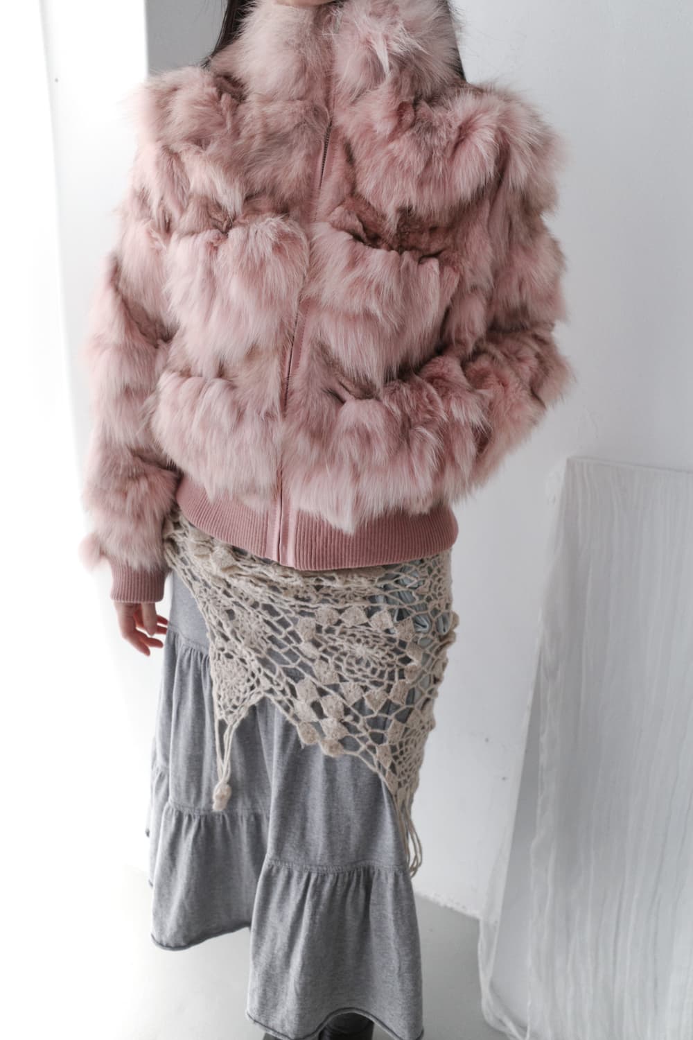 rabbit fur jacket 상품이미지5