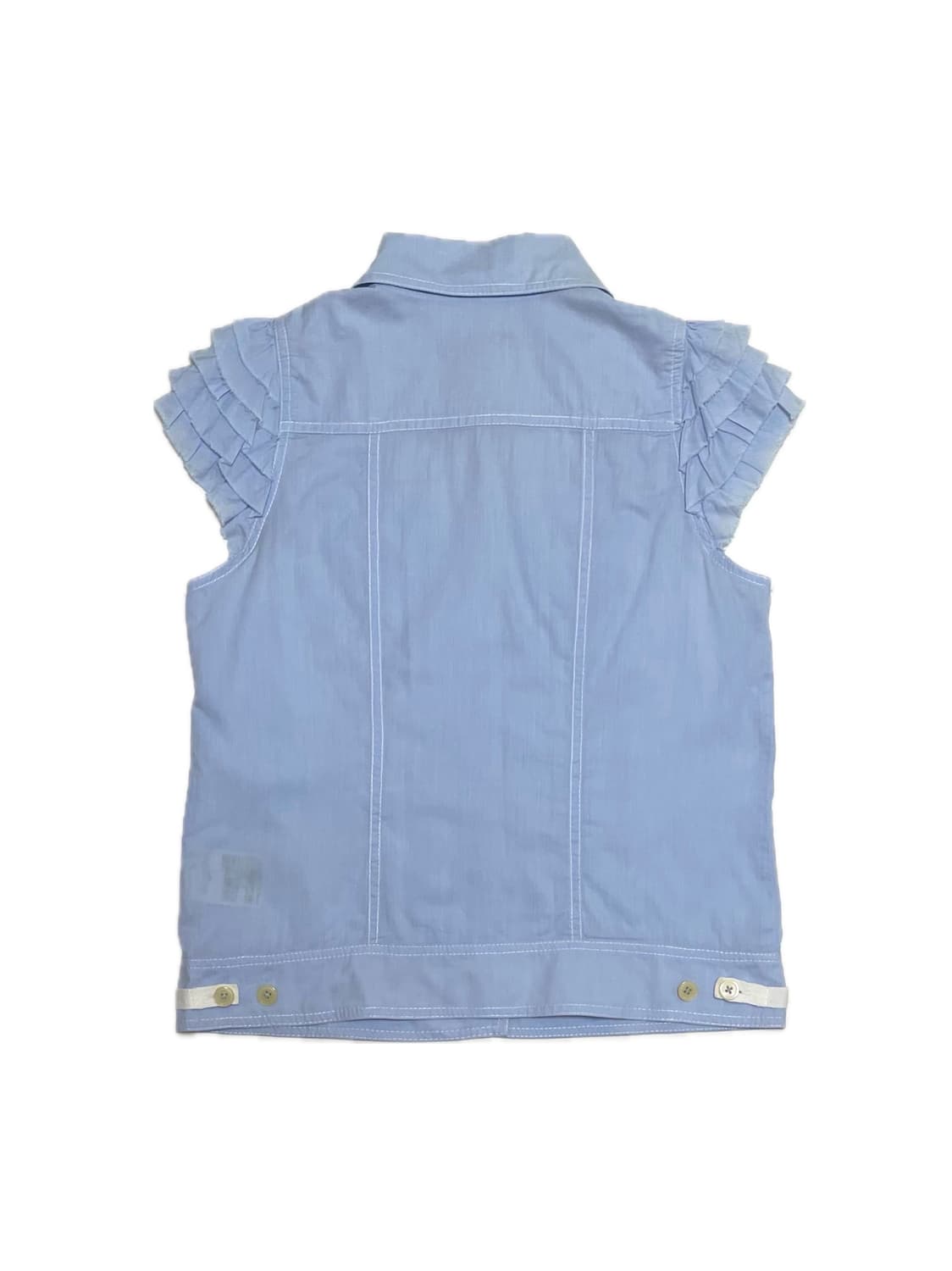 A.T frill half-sleeveles blouse 상품이미지2