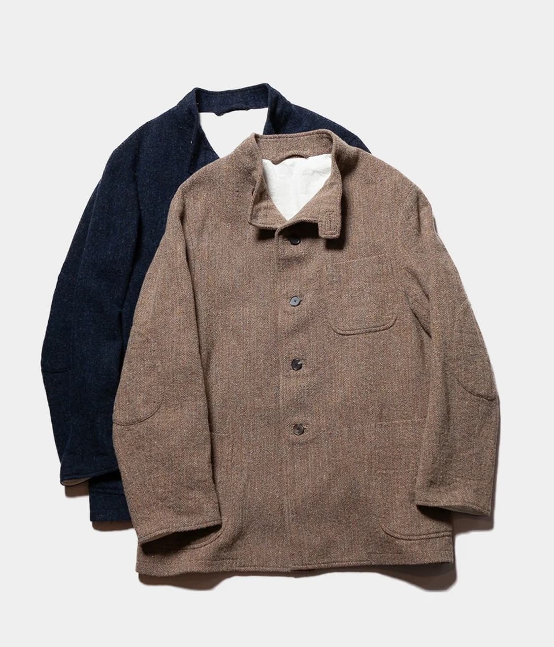 [2] 아프레쎄 트위드 헌팅 자켓 브라운 상품이미지6