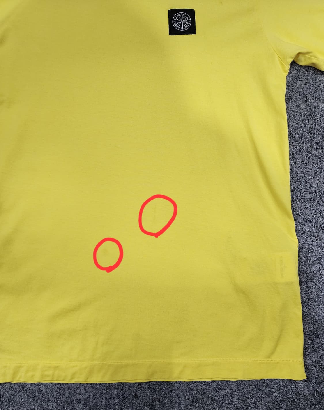 스톤아일랜드 로고 패치 반팔티 M 상품이미지5