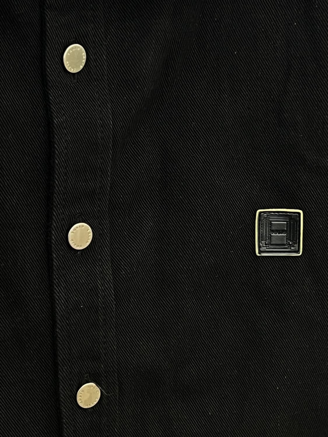 솔리드옴므 빅로고 데님 셔츠 자켓 / 블랙 상품이미지5