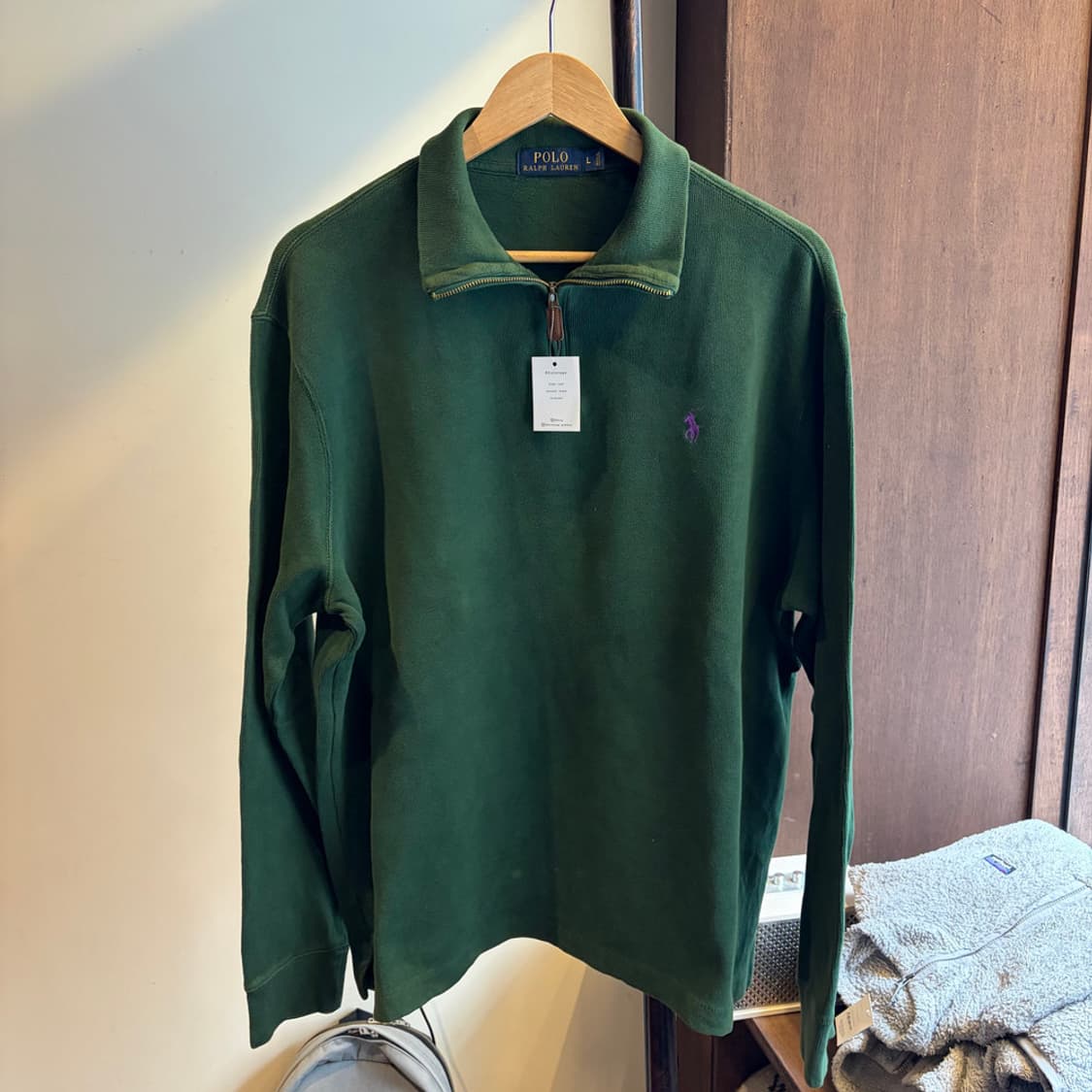 16351 - 폴로 랄프로렌 그린 반집업 니트 상품이미지2