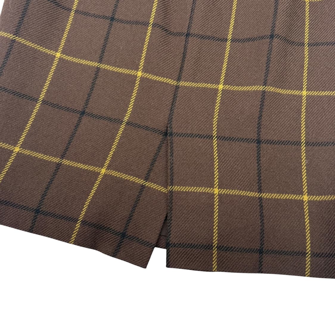 버버리 브라운 체크 울 미디스커트 상품이미지4