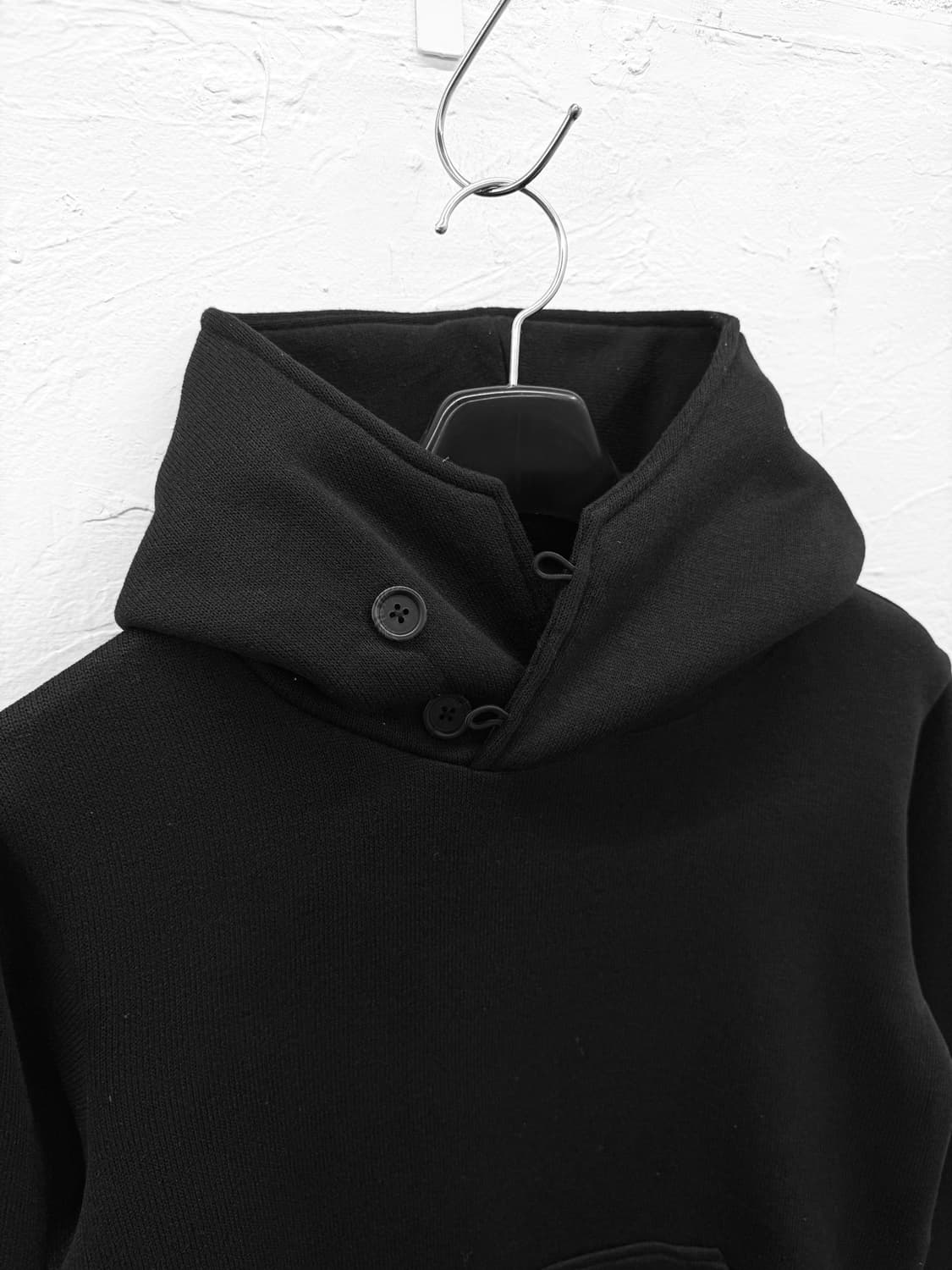 in the attic 하이넥 버튼 플리스 후드 상품이미지3