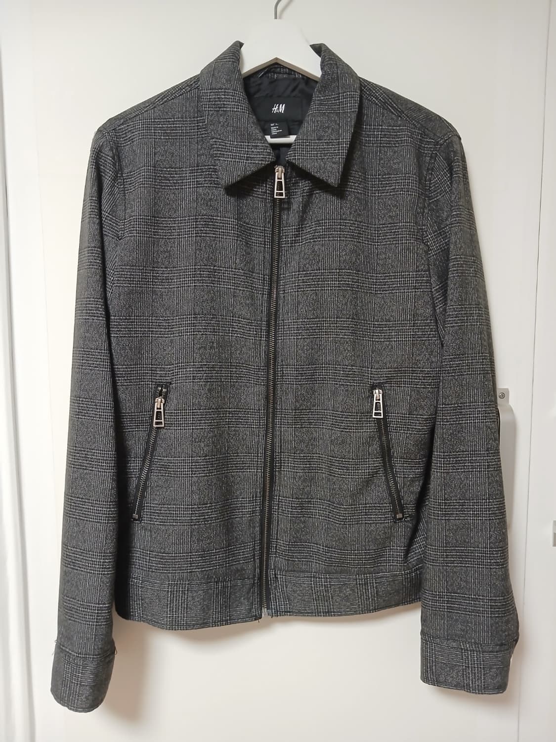 H&M 체크 패턴 코튼 자켓 상품이미지2