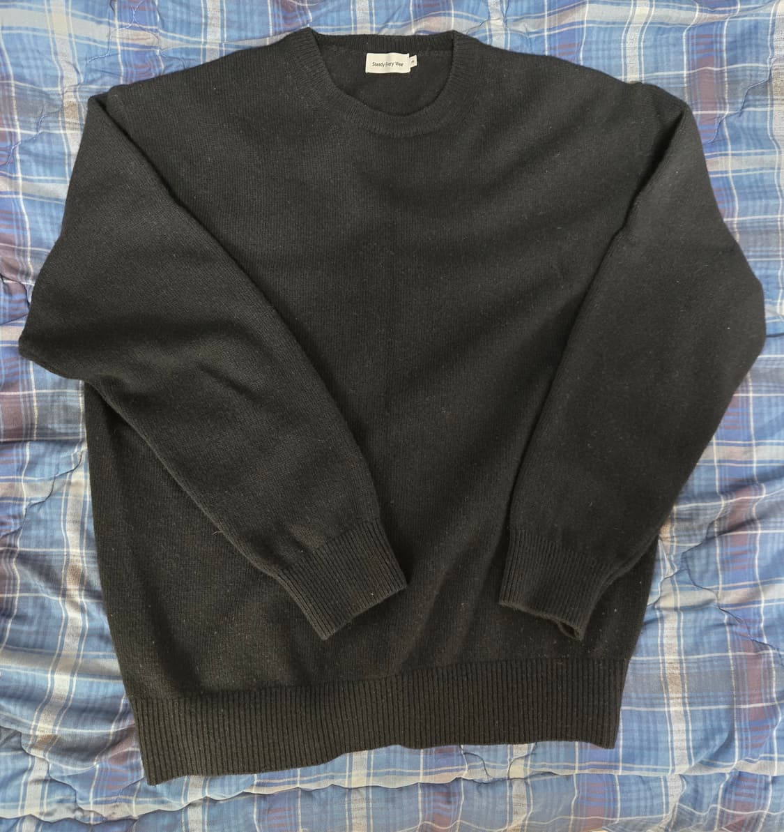 스테디에브리웨어 코지 울 캐시미어 니트 블랙 3사이즈 판매합니다. 상품이미지2