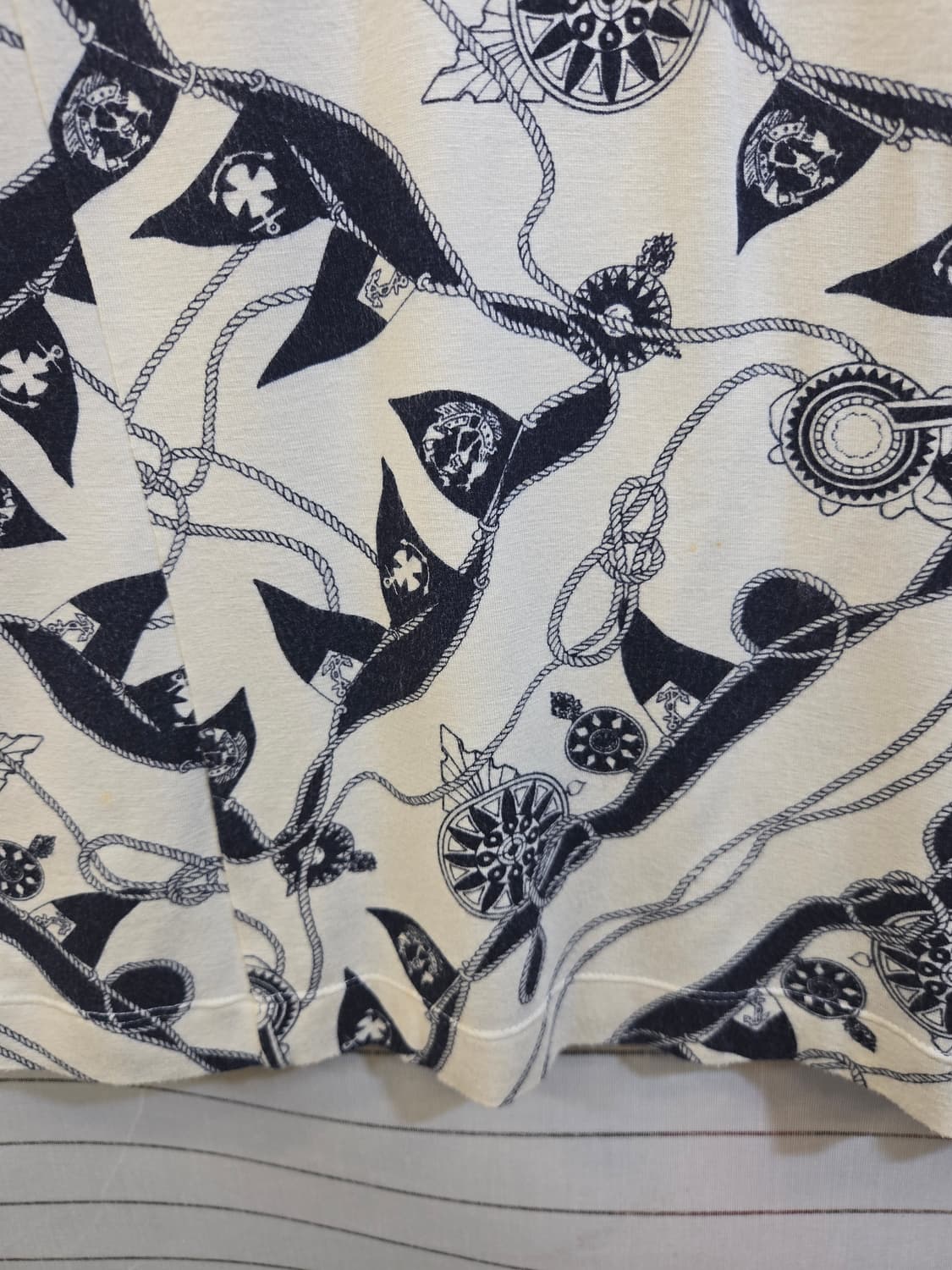 ST. JOHN SPORT 마린 패턴 반팔 티셔츠 P 상품이미지3