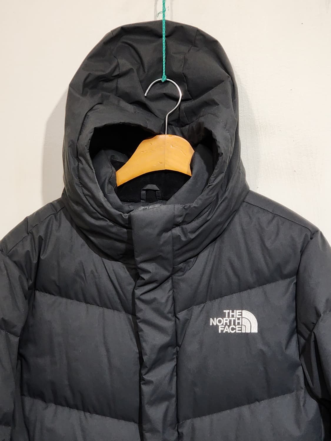 (L) 노스페이스 롱패딩 점퍼 진회색 거위털 후드 구스다운코트  상품이미지2