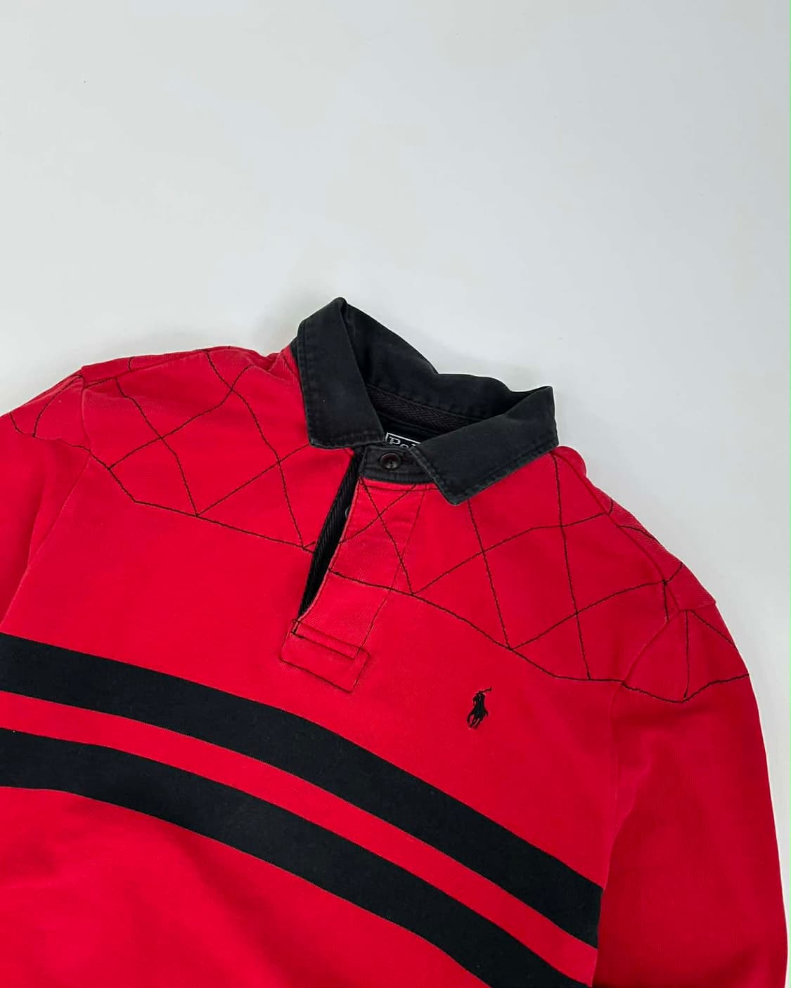 [L] 폴로 랄프로렌 퀄티트 숄더 럭비 셔츠 카라넥 슬리브 상품이미지6