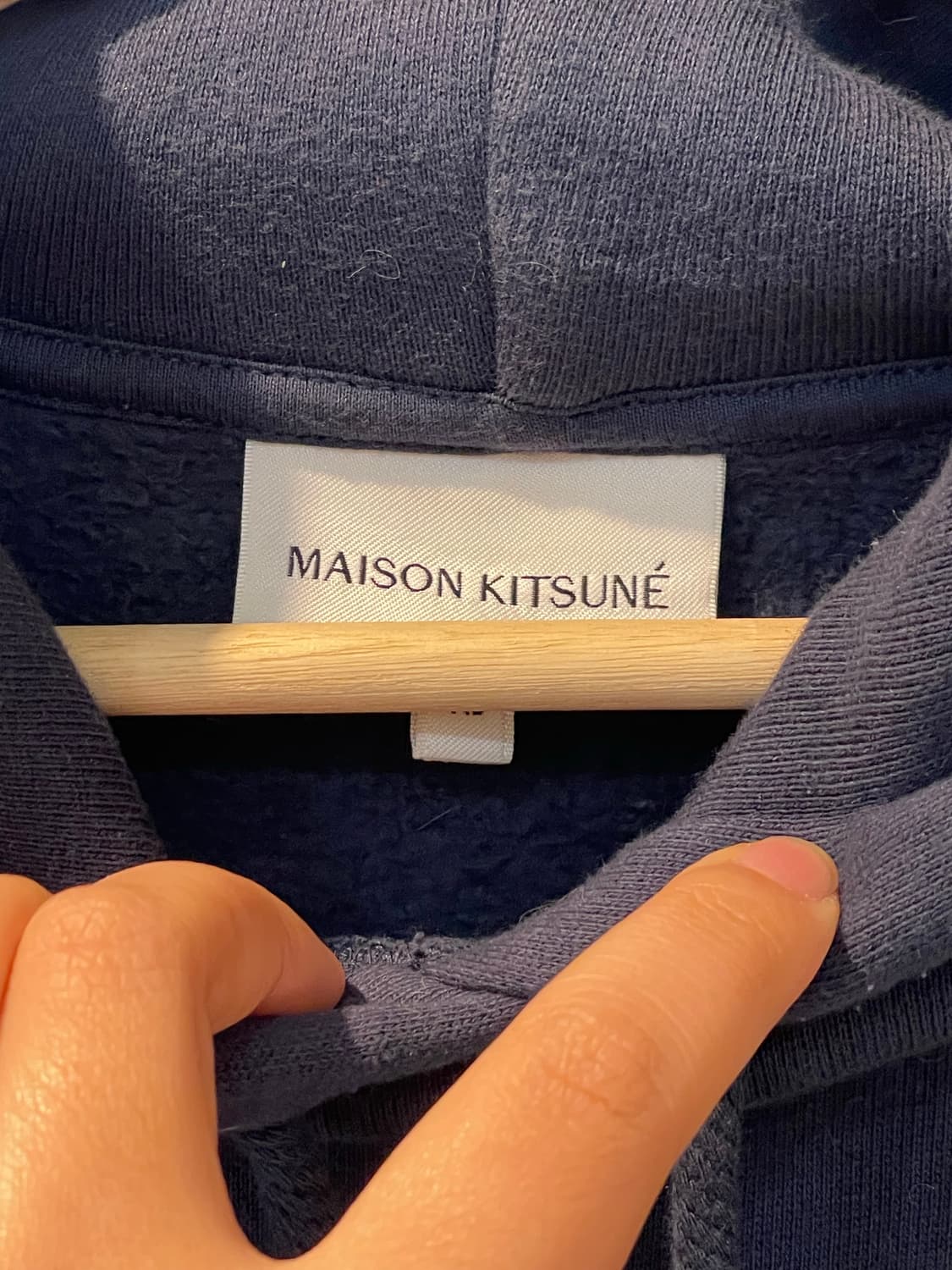메종키츠네 폭스 후드 네이비 상품이미지6